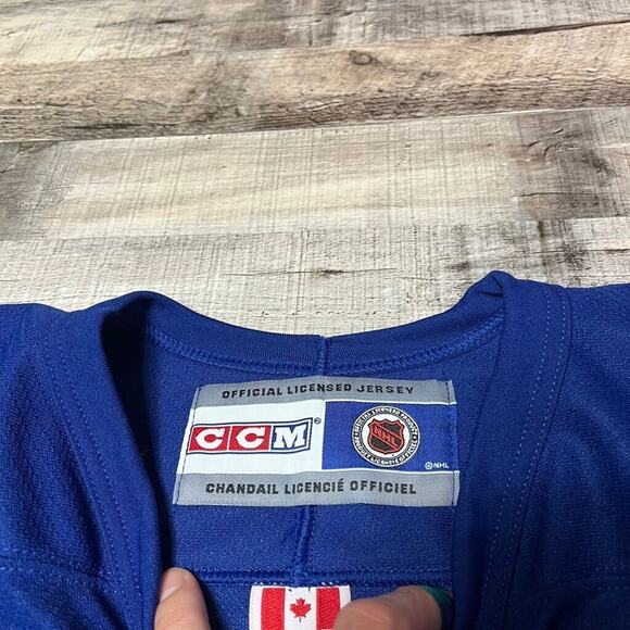 Toronto Maple Leafs Jersey Men's Small Blue Vintage CCM NHL Hockey - Picture 9 of 15